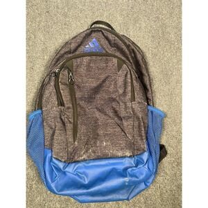 Adidas LoadSpring Backpack Black/blue Laptop School Travel Bag Multi Pocket